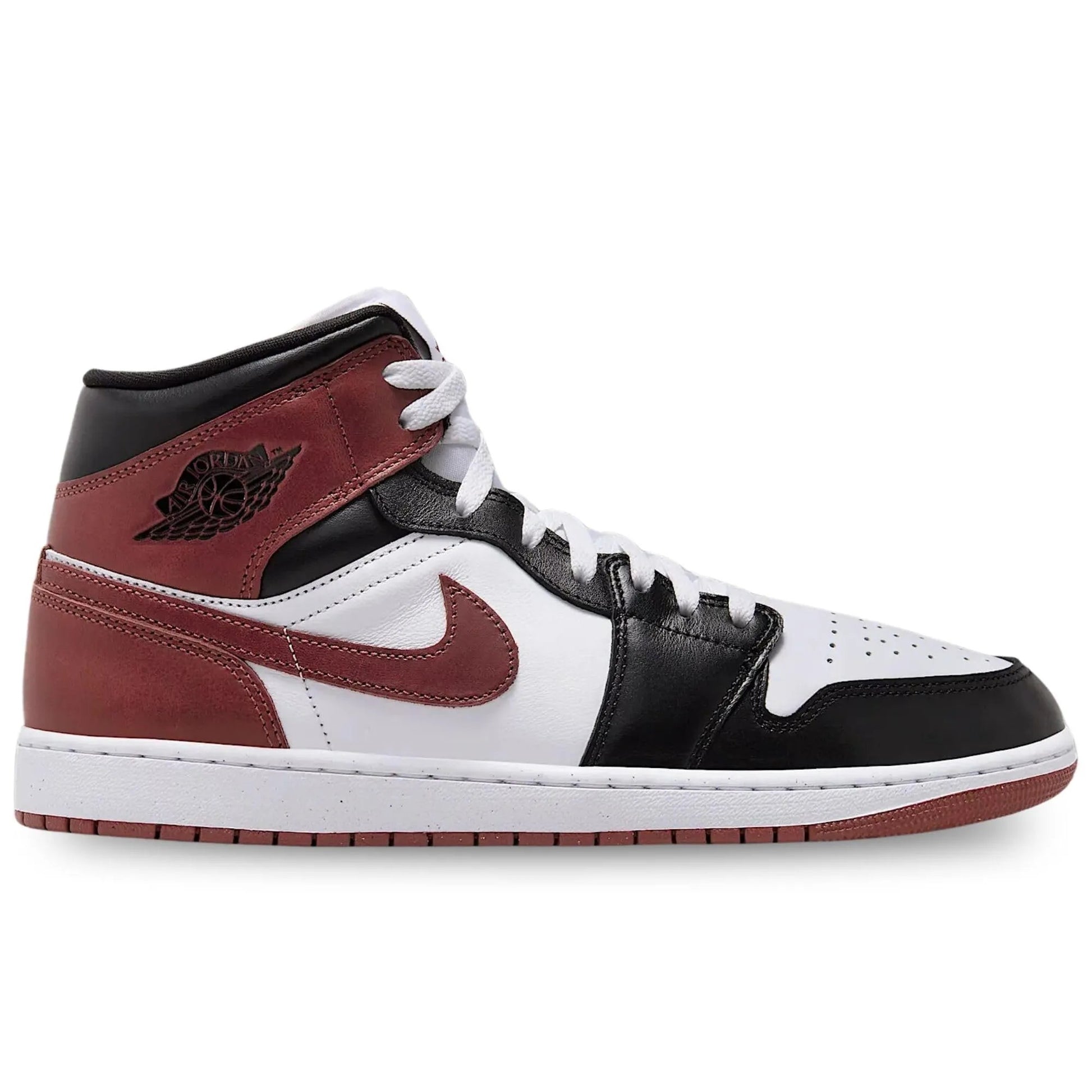 Air Jordan 1 Mid SE "WHITE/DARK PONY - BLACK" - Street wear urban