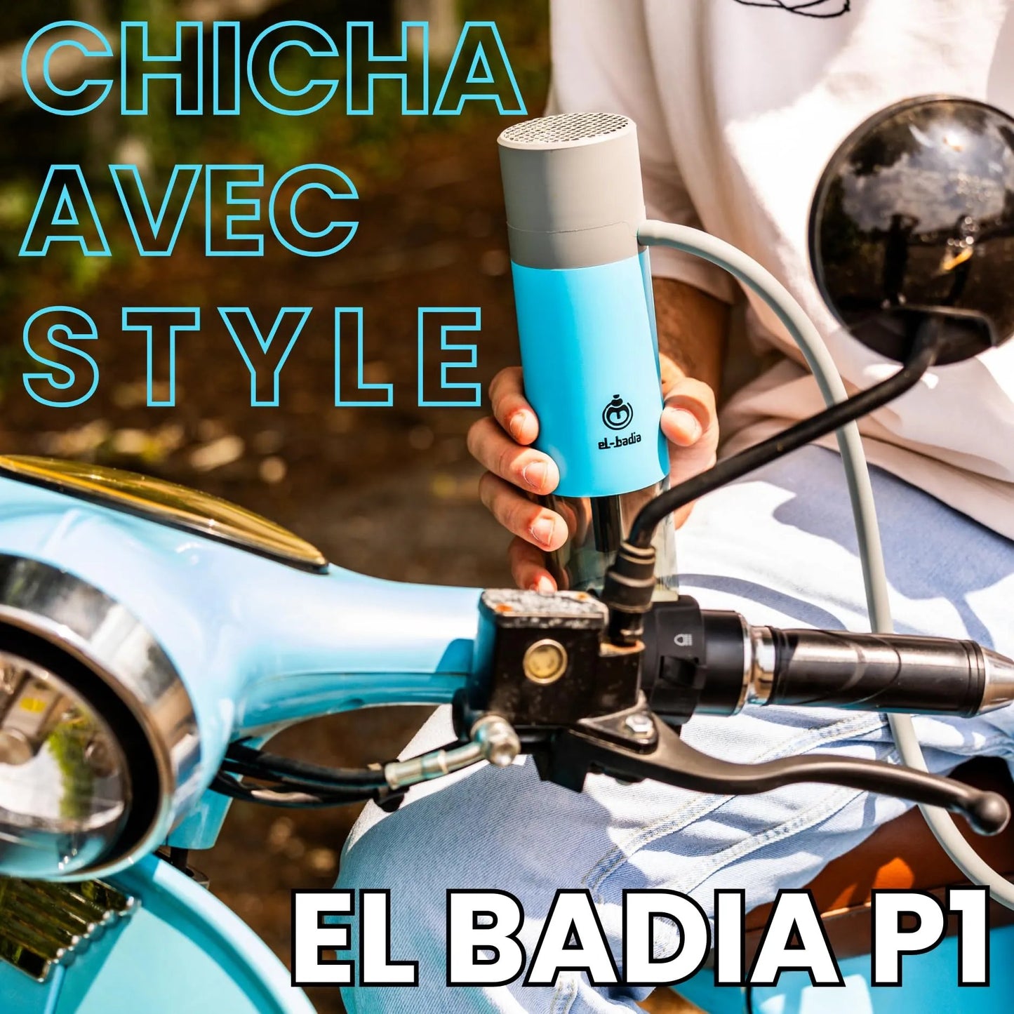 EL - BADIA P1 Portable Hookah 24 cm – Ultra - Compact Travel Shisha with Patented Hose Storage System, Reversible Ceramic Bowl & Silicone Hose (Acid Yellow) - Street wear urban