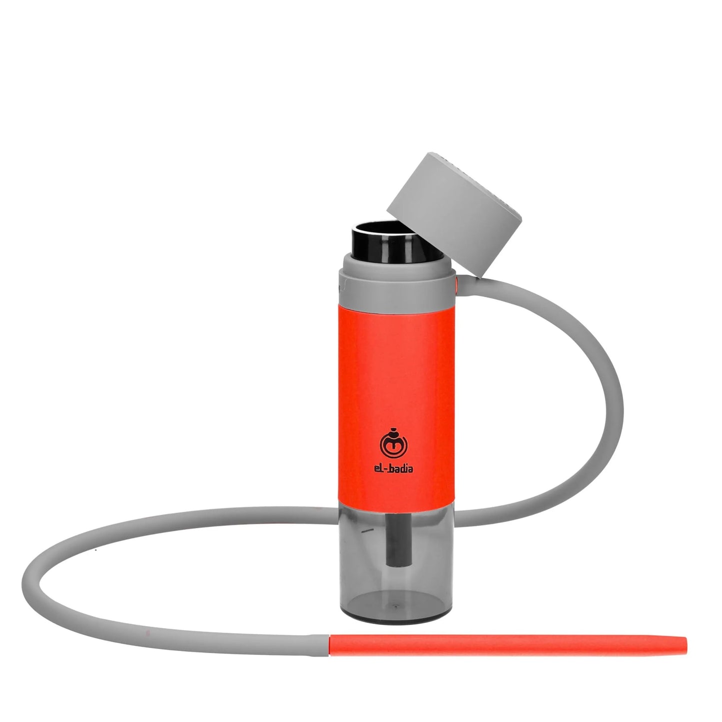 EL - BADIA P1 Portable Hookah 24 cm – Ultra - Compact Travel Shisha with Patented Hose Storage System, Reversible Ceramic Bowl & Silicone Hose (Acid Yellow) - Street wear urban