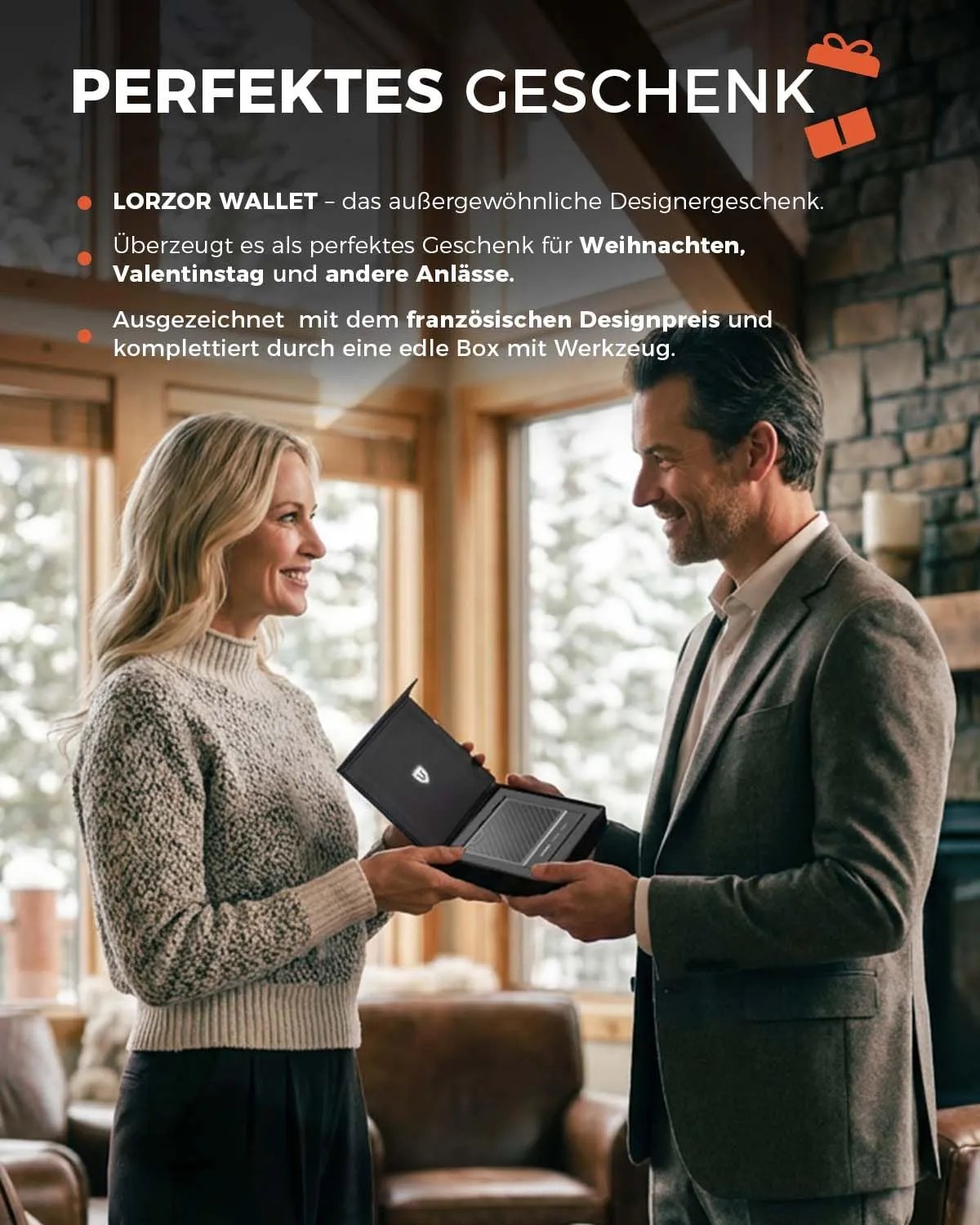 LORZOR Men's Military Carbon Fiber Card Holder, Small Wallets for Men with Detachable Bill Clip, black (Carbon), Modern - Street wear urban