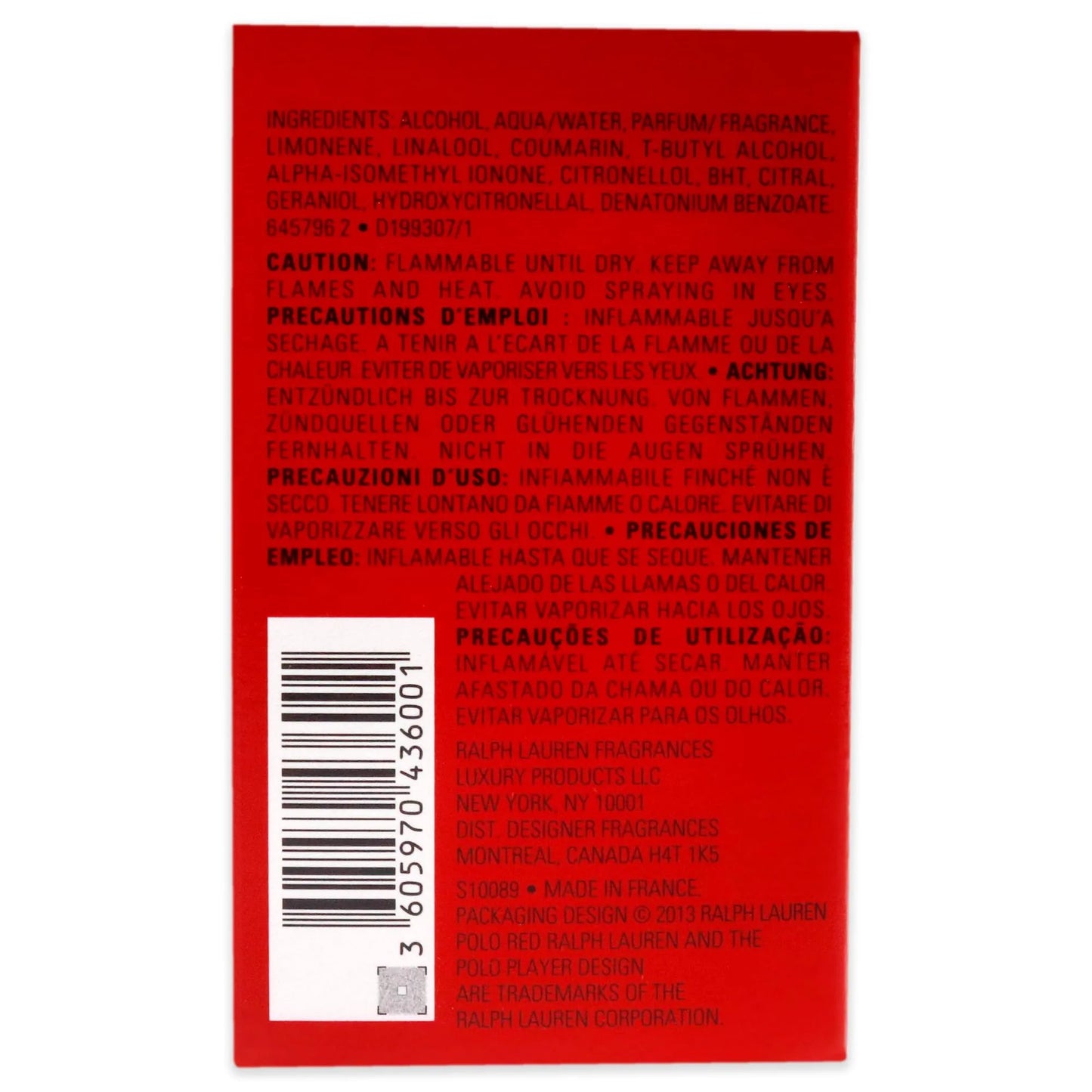 Ralph Lauren Polo Red Eau de Toilette Spray 125 ml - Street wear urban