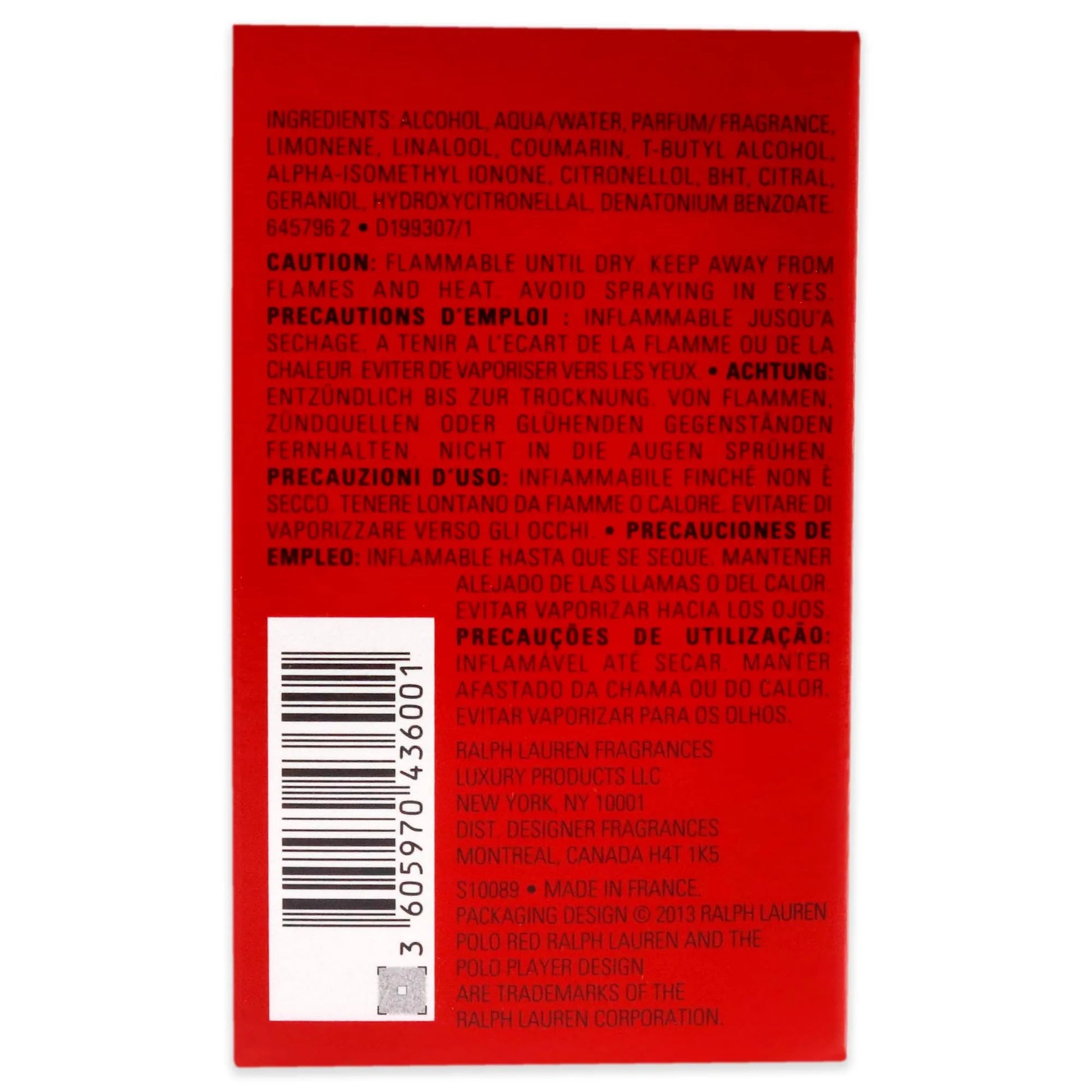 Ralph Lauren Polo Red Eau de Toilette Spray 125 ml - Street wear urban